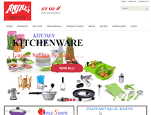 Tablet Screenshot of anjalikitchenware.net